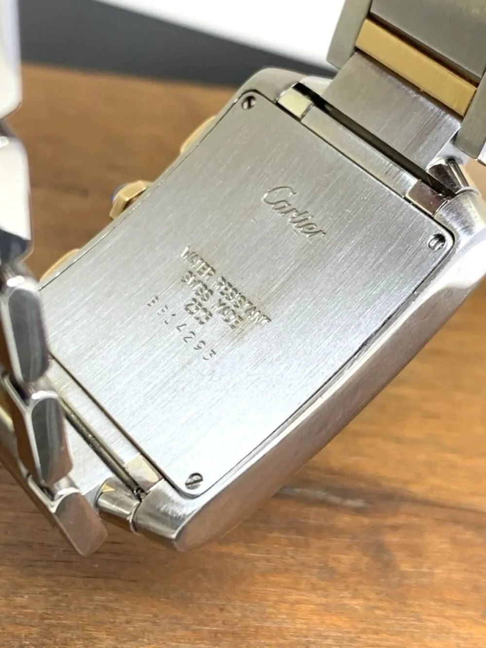 Cartier Tank Francaise W51004Q4 Women's Watch Swiss Quartz 18k Gold Steel 28mm